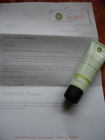 Hand & Nagelpflegebalsam Primavera